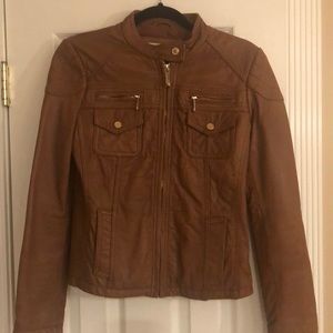 Michael KORS Tan Leather Jacket